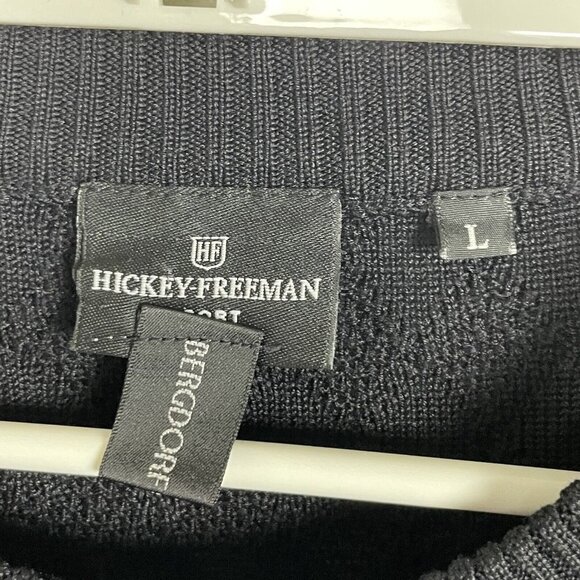 Hickey Freeman Sport Silk Crew Neck Pullover Sweater Diamond Print Size L - Picture 5 of 5